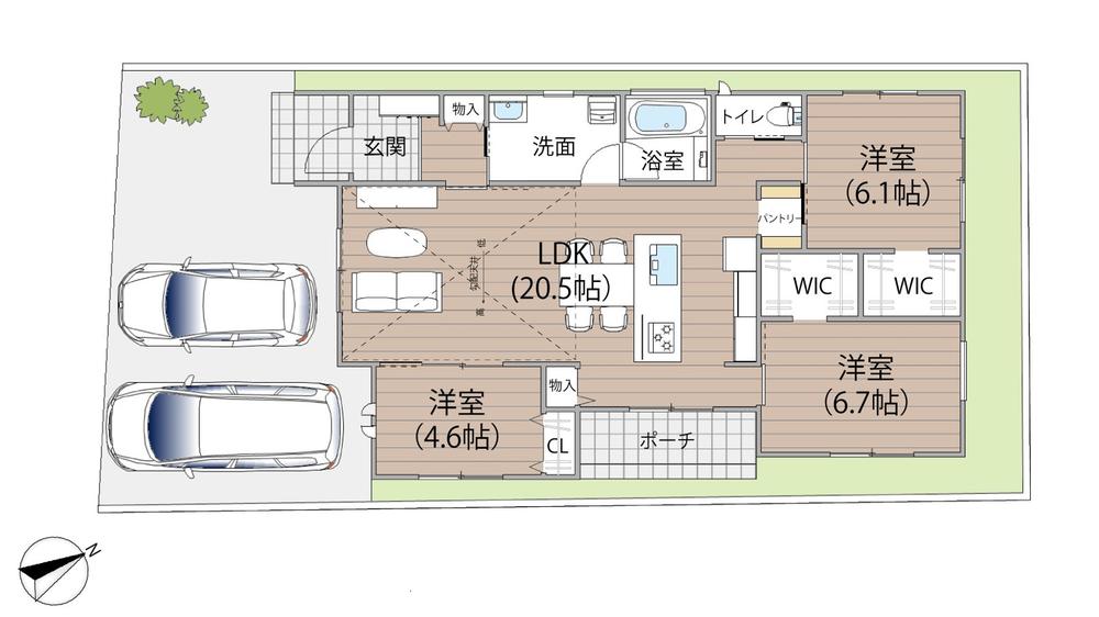 ◆2024年9月完成予定！◇話題の平屋　東中沢3丁目　新築分譲住宅