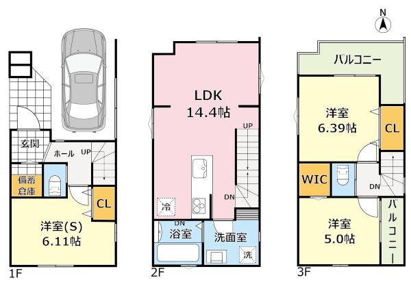 中野区沼袋4丁目　新築戸建