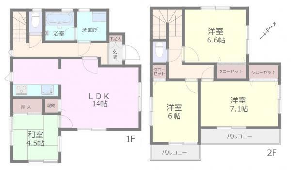 大字藤間（新河岸駅） 2699万円