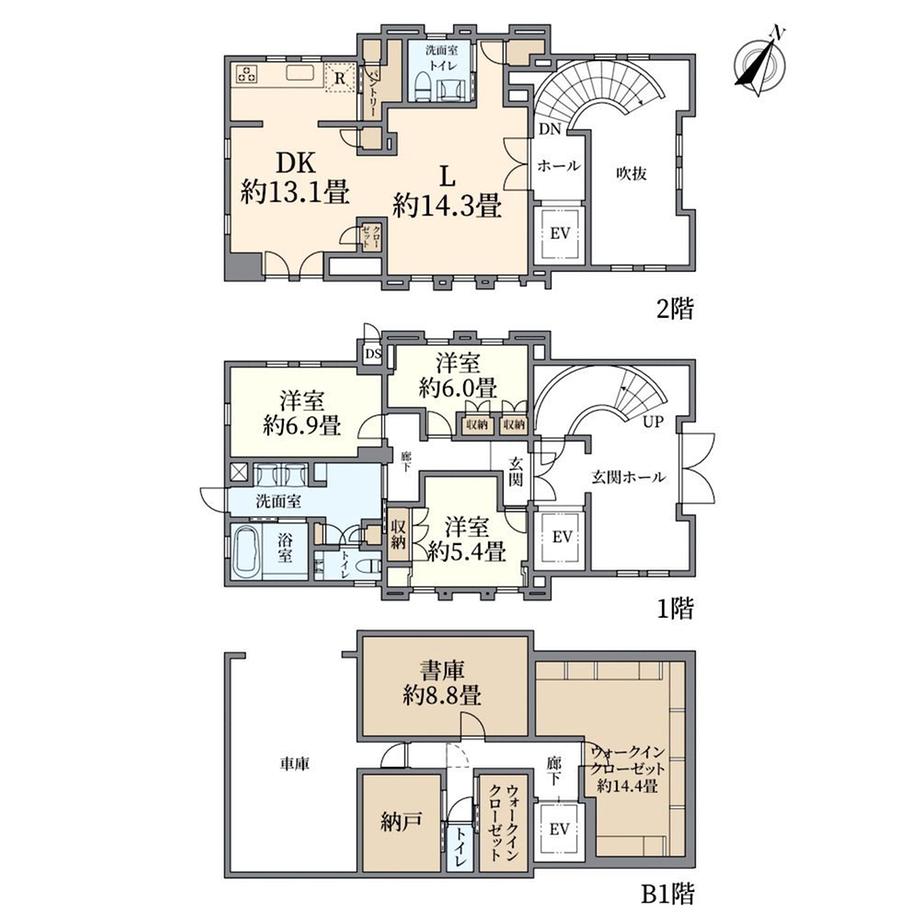 田園調布３（田園調布駅） 3億6000万円