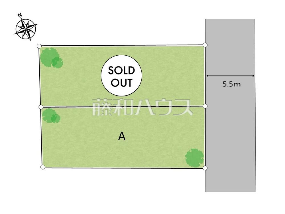 立川市錦町2丁目 全2棟/A号棟 建築条件付き売地