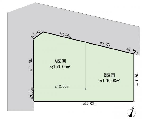 港南区港南台７丁目　建築条件無し土地