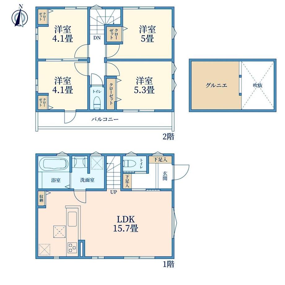 北町１（ひばりヶ丘駅） 5390万円