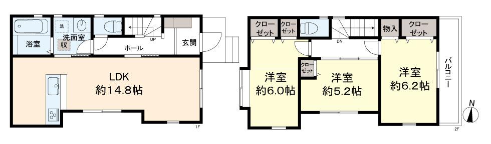 西つつじケ丘４（つつじヶ丘駅） 6880万円・6880万円