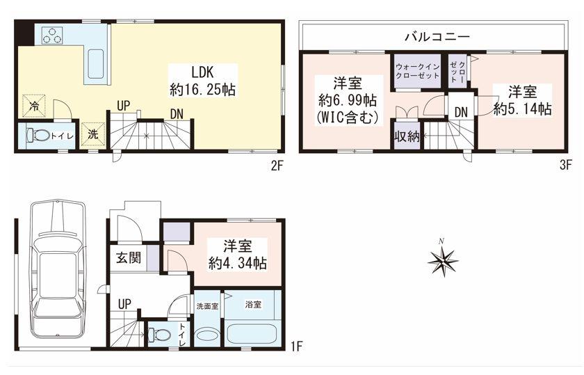 大和市中央林間6丁目　新築戸建　全3棟