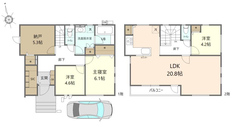 中馬込１（馬込駅） 7480万円