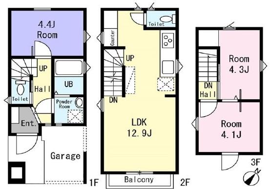 西新井本町３（江北駅） 3390万円～3590万円