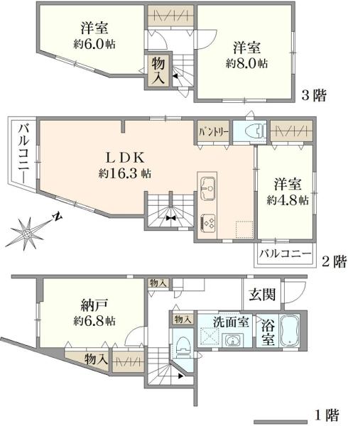 豊島３（王子駅） 6880万円