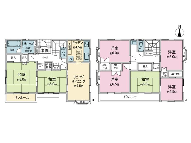 田柄４（地下鉄赤塚駅） 7680万円