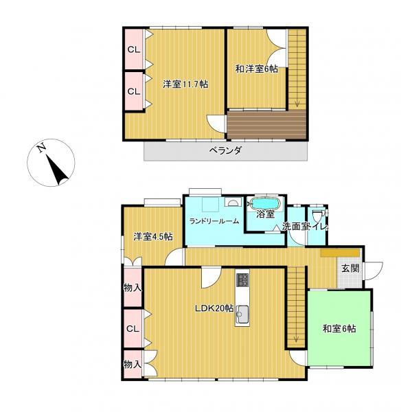 detached 茨城県水戸市渡里町
