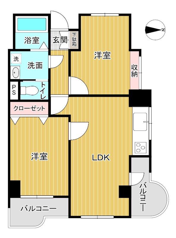 赤坂クラウンズマンション　5階部分