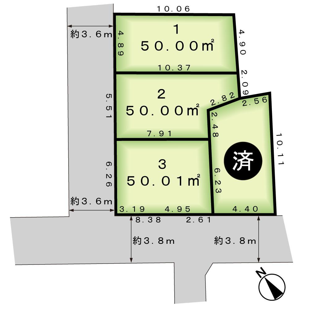 【高台の地】文京区白山-建築条件付き売地　【全２区画】