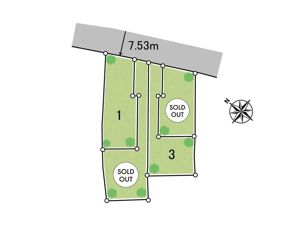 朝霞市膝折町2丁目　全4区画　建築条件付き売地