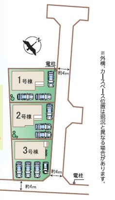 ひたちなか市足崎　２期　新築分譲住宅　全３棟　