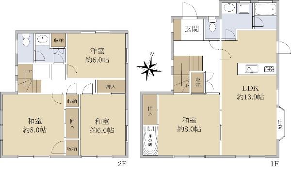 磯部（下溝駅） 1490万円