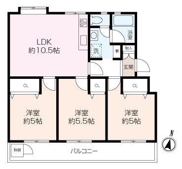 【室内綺麗】馬堀台団地6号棟