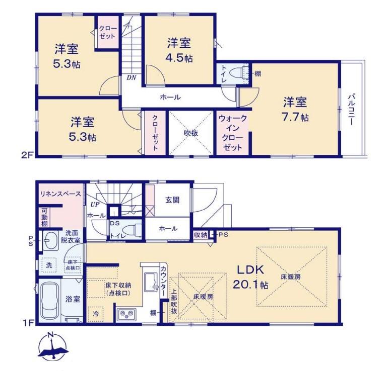 新築戸建　国分寺市東恋ヶ窪6丁目　全2棟