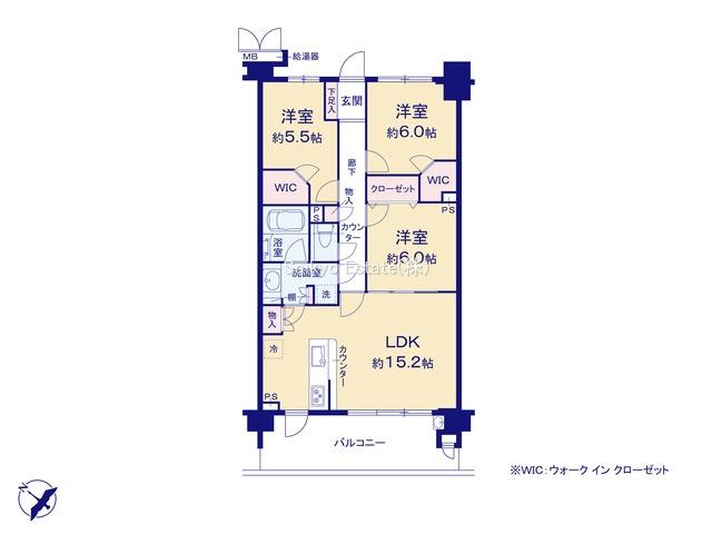 【南西向き・日当り良好】☆LDK15帖超！2×WIC♪ペット可！☆フェローネ深大寺