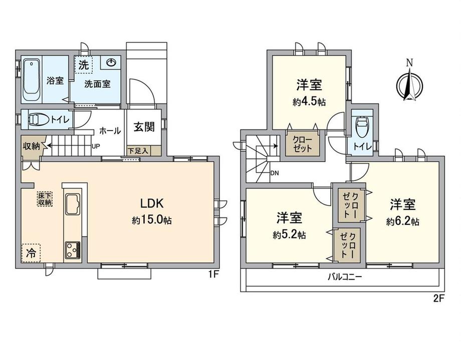 大字上安松（新秋津駅） 3190万円