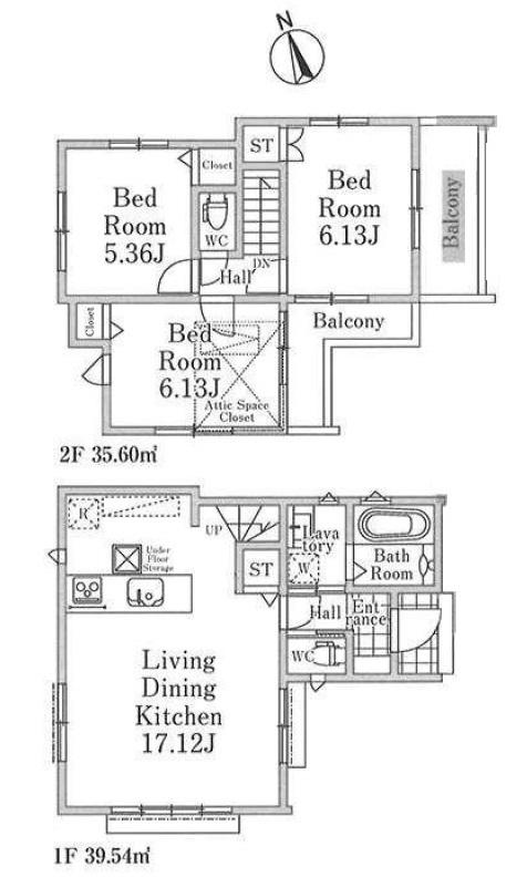 【駅徒歩7分】☆LDK広々17帖以上☆小屋裏収納付きの3LDK☆杉並区高井戸西2丁目