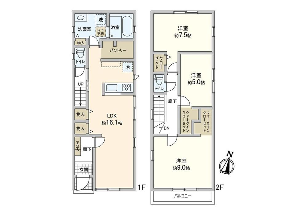 常盤平２（常盤平駅） 4590万円