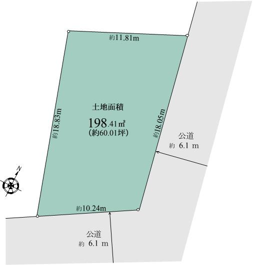 野毛１丁目　東南角地　高台・眺望良好　１億９８００万円