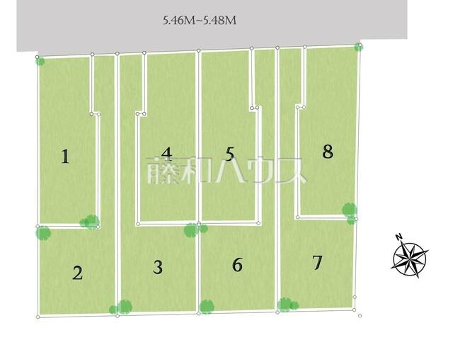 府中市白糸台1丁目　全8区画　建築条件付売地