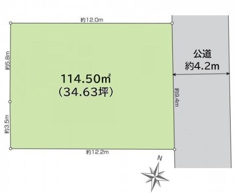 本藤沢3丁目　建築条件付売地（全1区画）