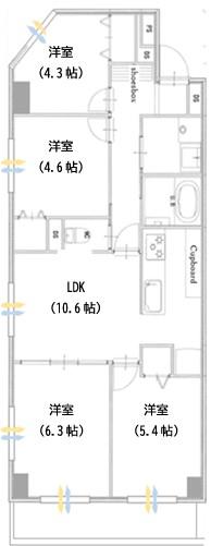 新耐震基準マンション！広々４LDK！エンゼルハイム仲六郷第２