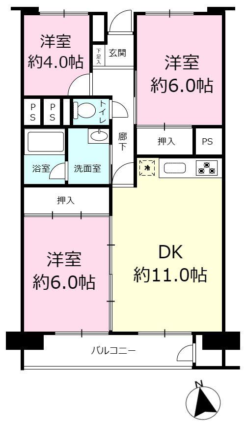 取手中央タウン高層住宅B棟　中古マンション