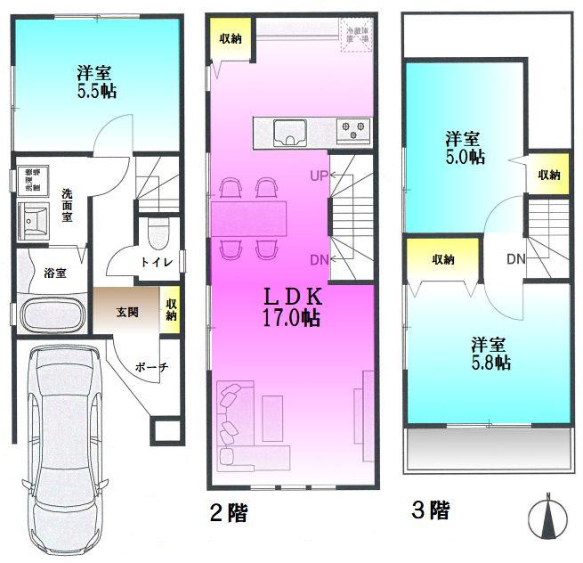 北見方２（二子新地駅） 4580万円