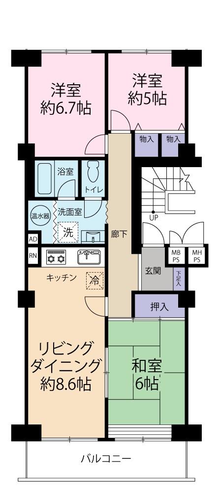 レック東多摩川スカイハイツ3号館