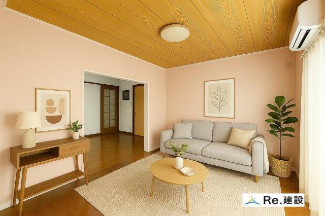 この画像はCGで加工して荷物を消してホームステージングしております。