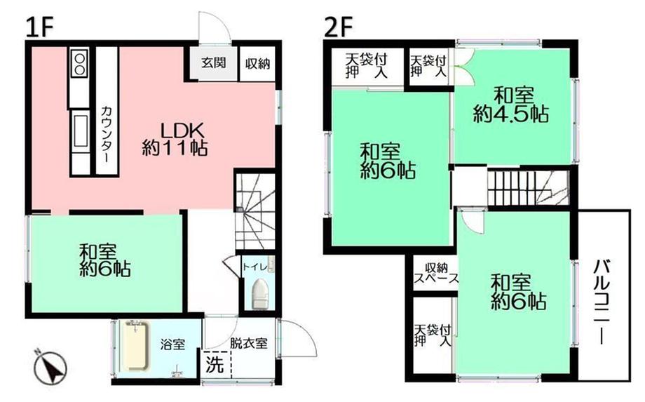 松江３（獨協大学前駅） 1880万円