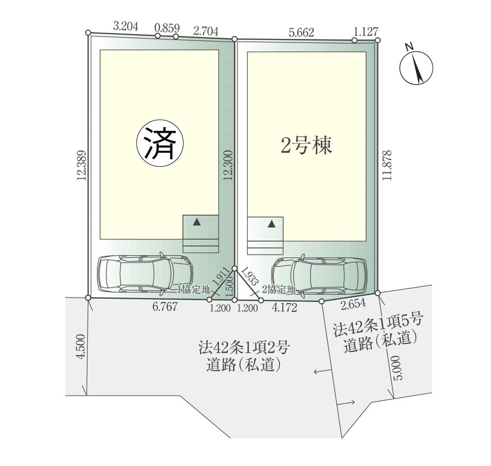 厚木市旭町2期　新築　全2棟