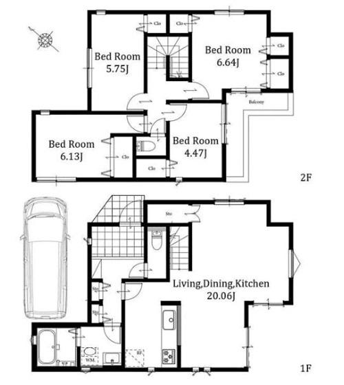 ◆メルディアおすすめ新築の家◆LDK広々20帖超×2階建て／越谷市大沢4丁目◆