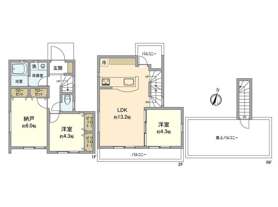 大字福生（牛浜駅） 3480万円