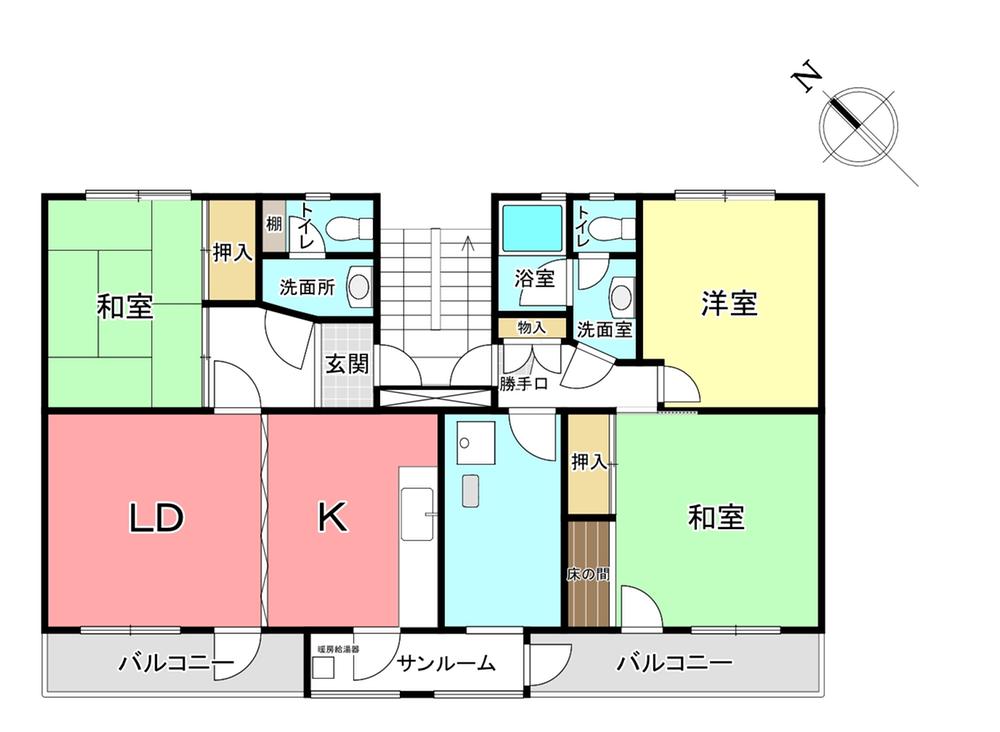 大山口住宅第２　１６号棟　４階