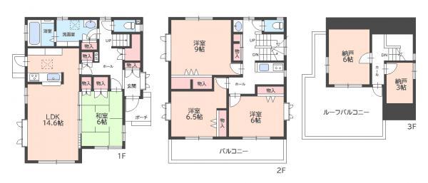 ☆リフォーム済☆リビング床暖房☆屋上バルコニー☆　川越市宮元町中古住宅