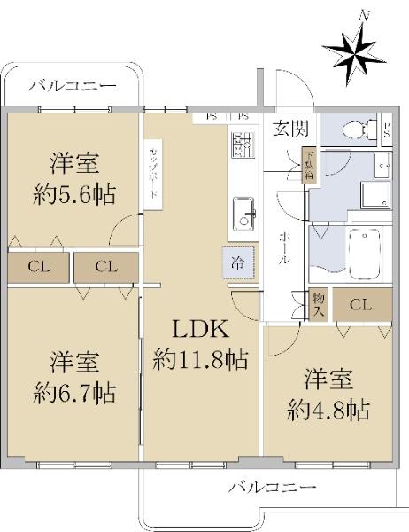 豊ヶ丘団地２－１－７号棟