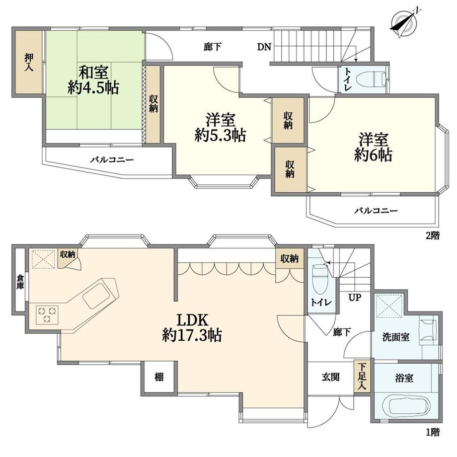 綱島台（綱島駅） 3650万円