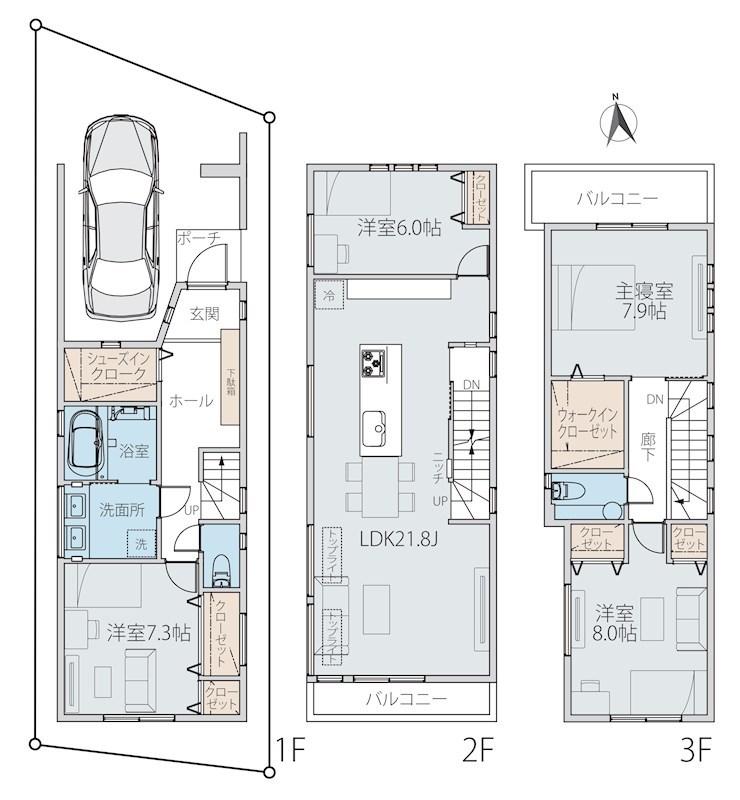 【詳細有】天井カセットエアコン、Gクラス駐車可！24型浴室TVのラグジュアリー住宅