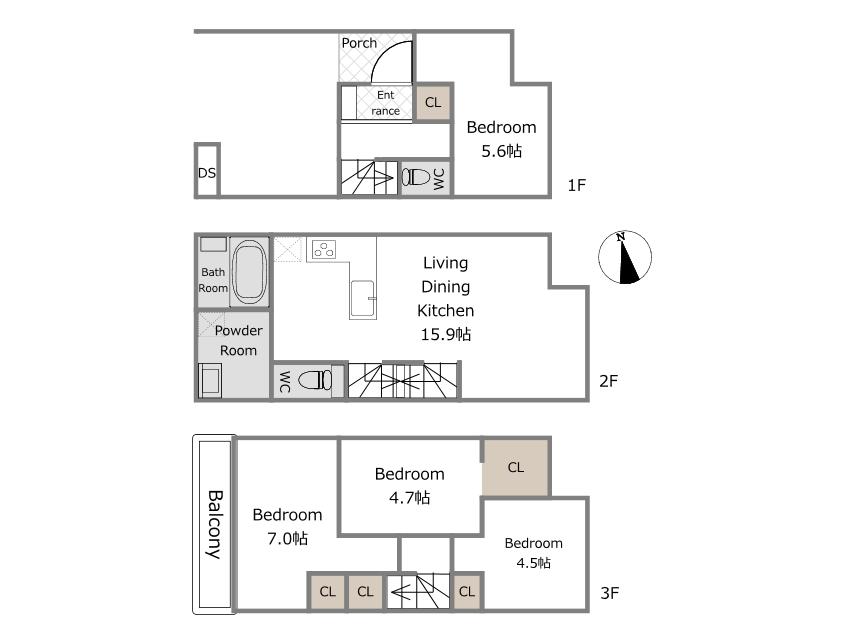 別所3丁目 建築条件付き売地全2棟