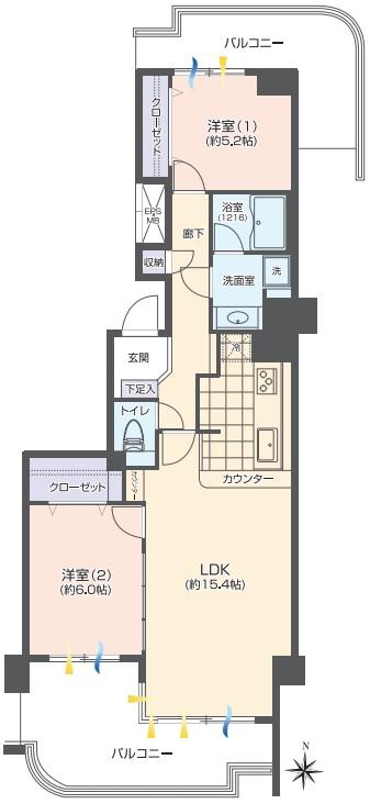 リジェンヌ京町　1号棟