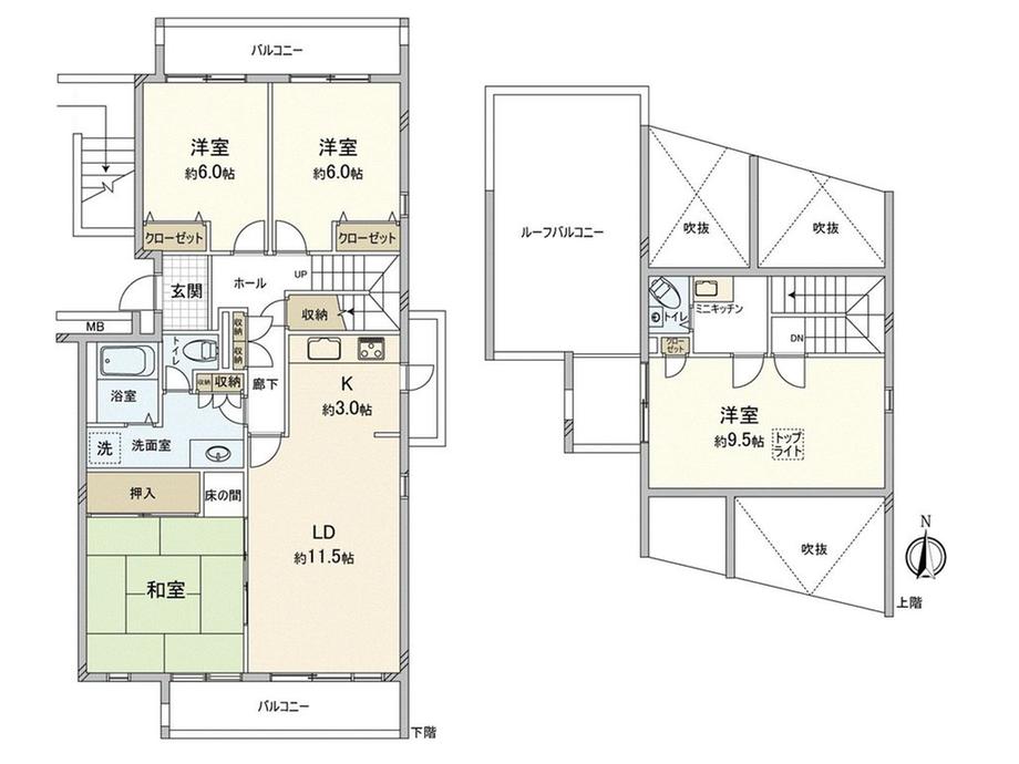 多摩ニュータウン　ハイライズタウン鶴牧６　５号棟