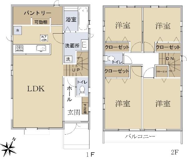 平山４（平山城址公園駅） 4590万円