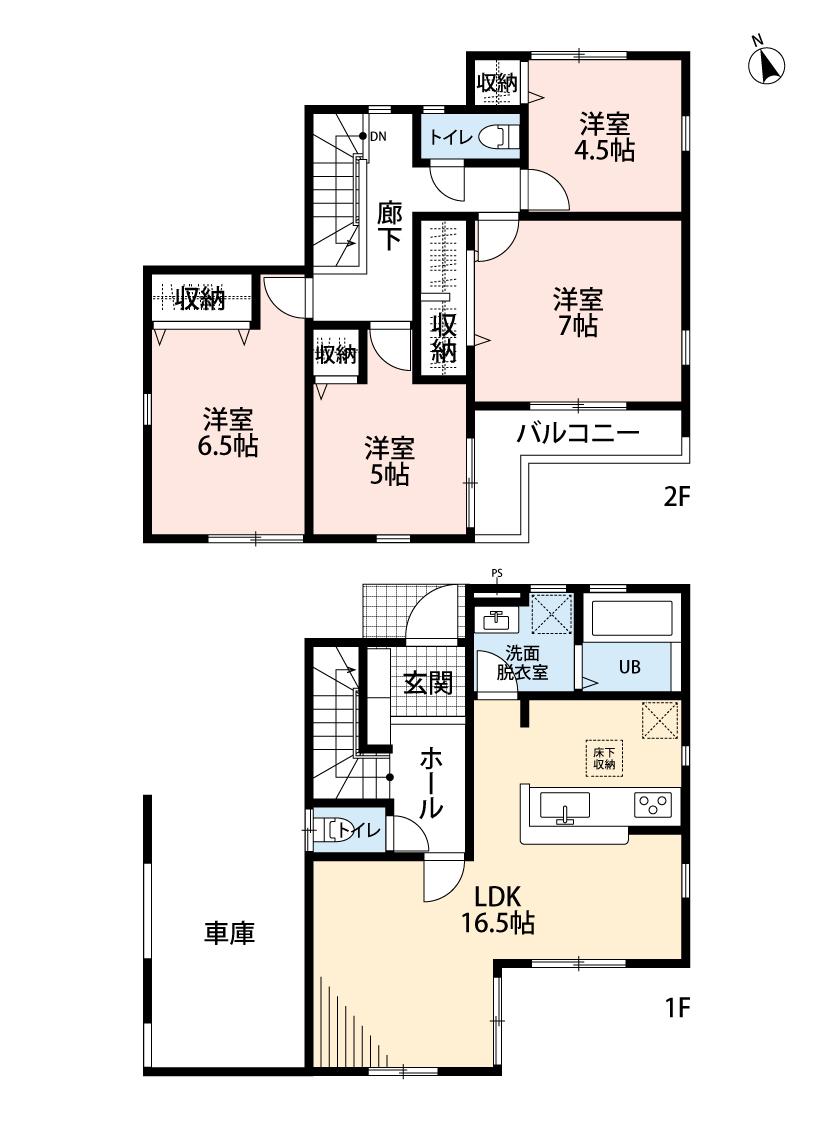 若宮３（船橋法典駅） 4390万円～4590万円