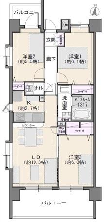 富士山眺望・南西角のリノベーション済マンション！