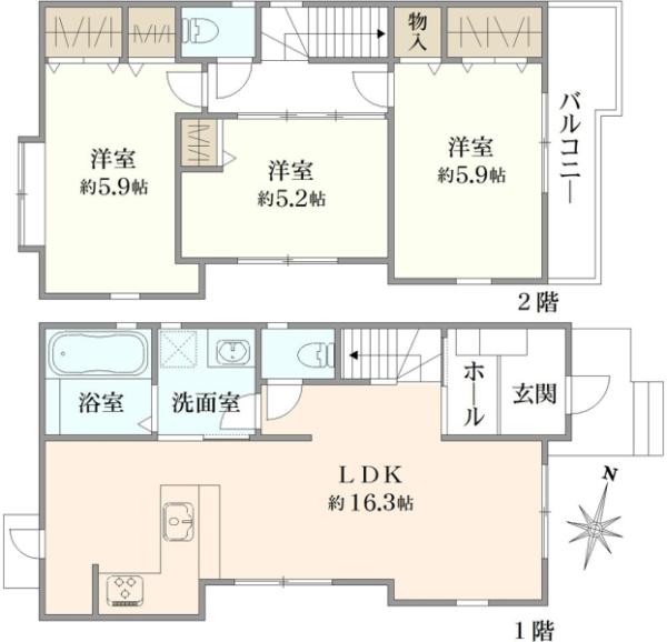 西つつじケ丘４（つつじヶ丘駅） 6980万円