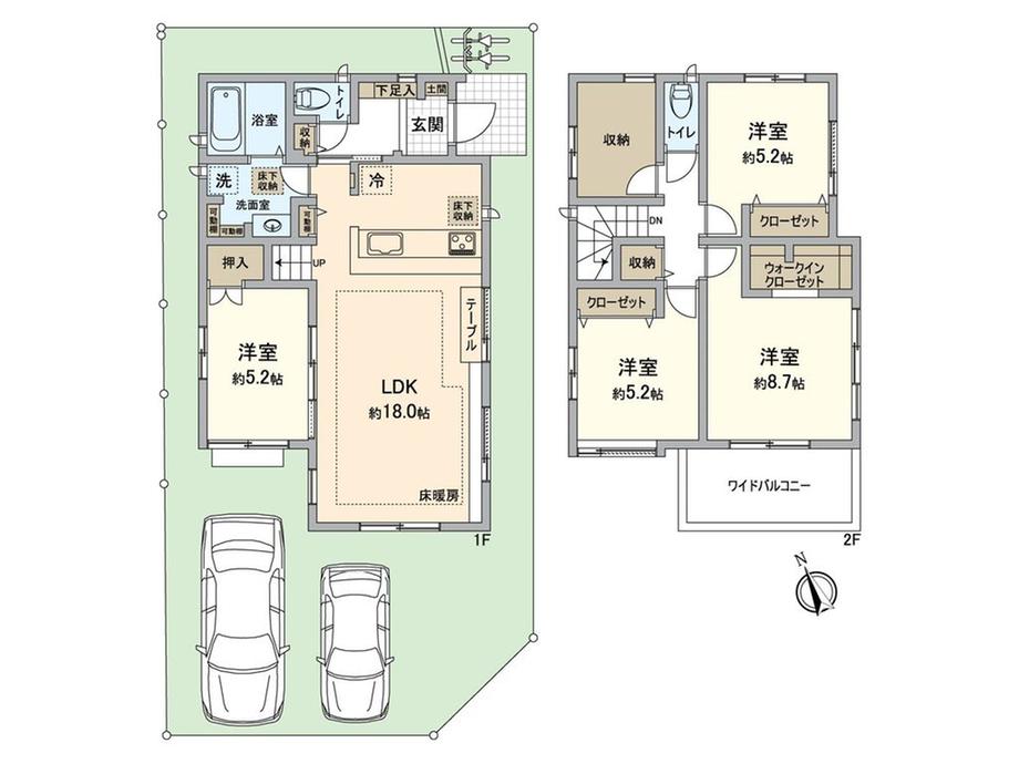 detached 埼玉県越谷市大字大泊